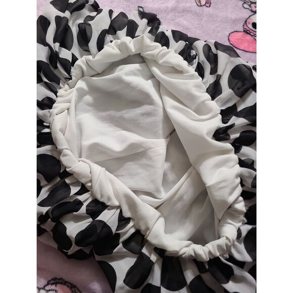 The Children's Place 1989 Size 10 Juniors Kids Girls Polka Dot Dress Lace Layers - Picture 5 of 5